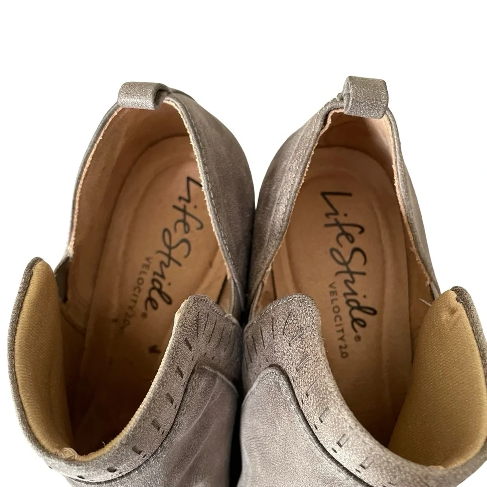 Life Stride Tan Velocity with Memory Foam Booties Size 9.5